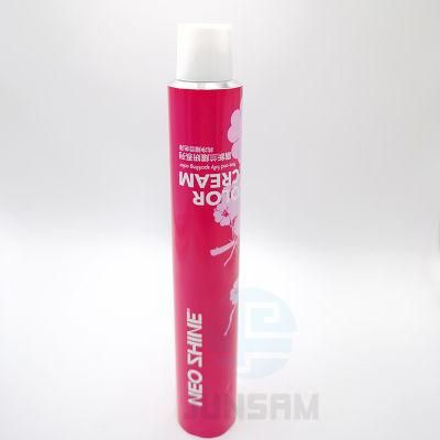 Aluminum Squeezable Tube with Inner Lacquer Resisting Strong Ammonia Coloring