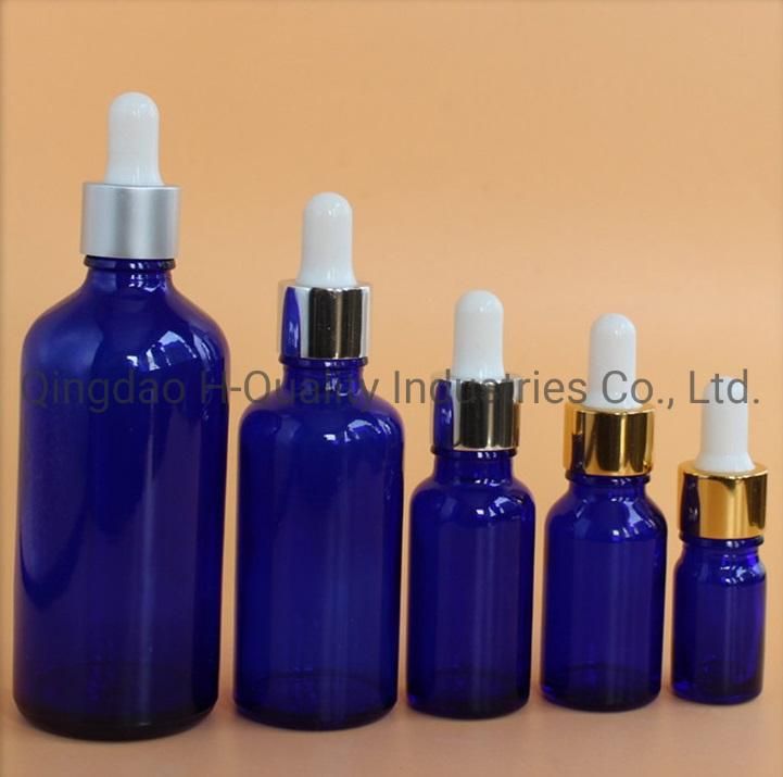 100ml Essential Oil Amber/Blue/Clear Glass Bottles with Screw Caps