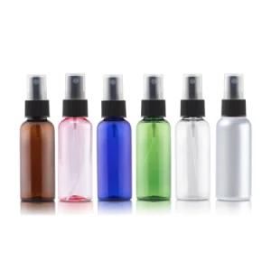 Cosmetics Empty Blue White Green Amber Clear Refillable 100ml Pet Plastic Spray Bottle