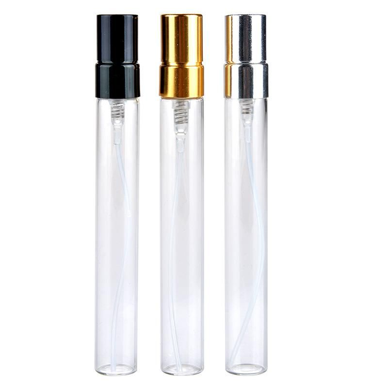 10ml Perfume Spray Bottle Portable Refillable Glass Bottle Empty Cosmetic Containers Travel Plastic Perfume Atomizer