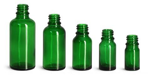 15ml 20ml 30ml 50ml 100ml Green Essential Oil Glass Dropper Bottle