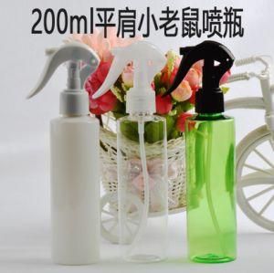 200ml Pet Plastic Round Shape Flat Shoulder Trigger Mist Spray Bottle
