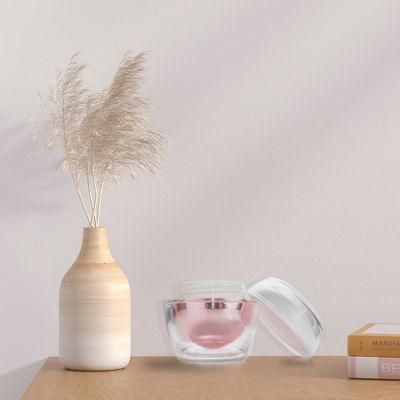 Fomalhaut Wholesale Oval Shape as PMMA Plastic 50g Cream Jar