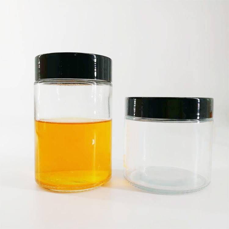 Honey Glass Jar Wide Mouth Straight Sided 14 Oz 16 Oz