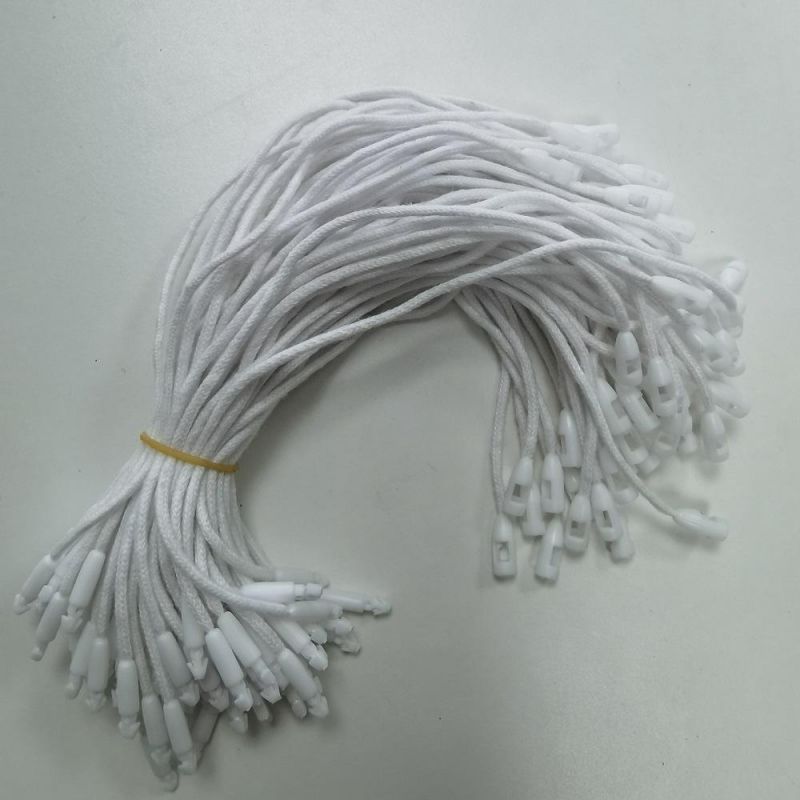 Wholesale Plastic Bullethead Seal Tag Cotton Hang Tag String for Clothing