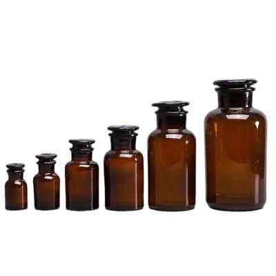 60ml 125ml 250ml 500ml Amber Clear Reagent Bottle Pharmaceutical Glass Bottle