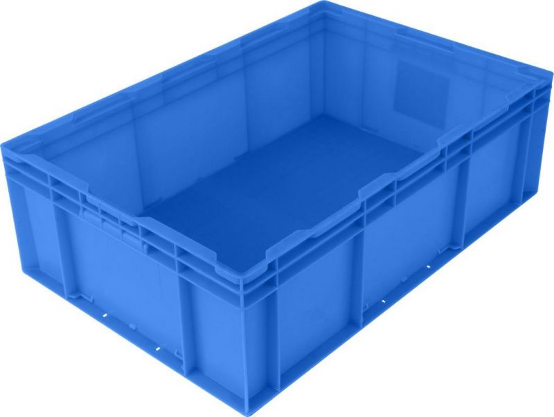 HP6c Plastic Turnover Logistics Container Box HP Standard Auto Parts Logistic Box Durable Opaque Plastic Storage Boxes