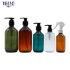 Cosmetics Packaging New Products Amber Plastic Empty Luxury Soap Shampoo Bottle