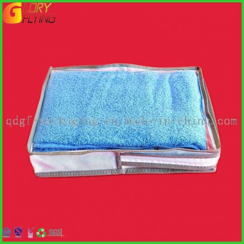 Non-Woven PVC Bag Plastic Packaging Bag with Zipper for Towel Packaging
