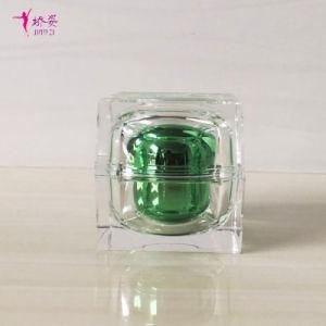 50g Square Shape Crystal Cosmetic Cream Jar for Skin Care Packaging