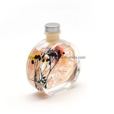 Best Scent Round Diffuser Refillable Perfume Atomiser Reed Diffuser Bottle 100ml with Diffuser Sticks