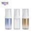 Round Pet Plastic Cosmetic Packaging 50ml Gradient Lotion Pump Serum Bottle