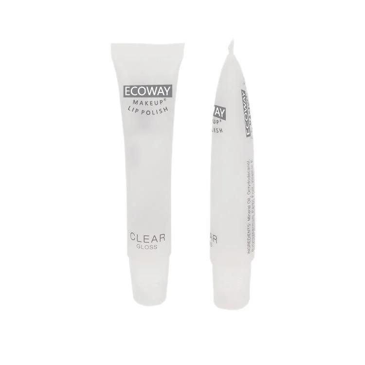 Soft Touch Plastic White Cosmetic Lipgross PE Packaging Tube