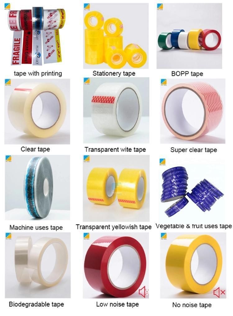 Custom Standard Size Fragile Jumbo Roll Adhesive BOPP Packaging Tape