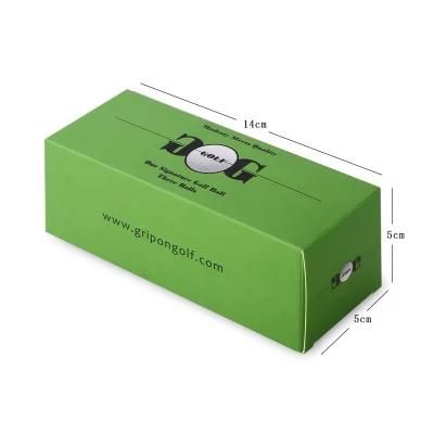 Custom Logo Printed Paper Golf Balls Packing Packaging Gift Box with Lid and Window