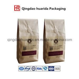 Stand up Pouch Kraft Paper Coffee Bag with Valve