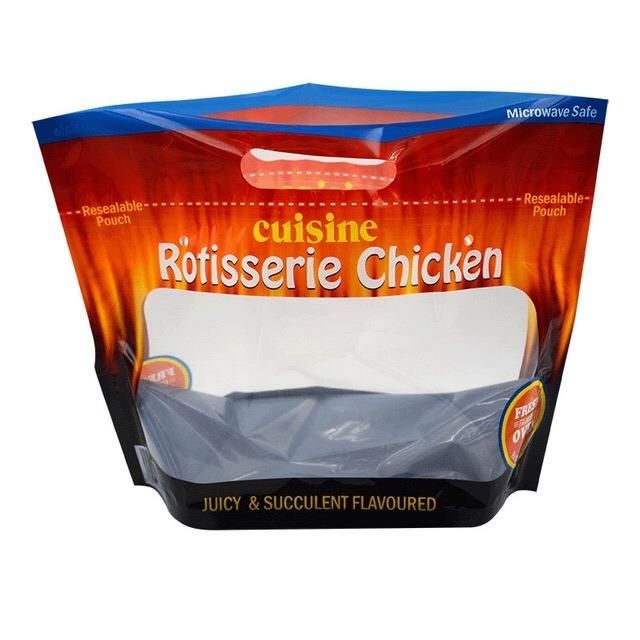 Plastic Stand up Zipper Bag for Hot Chicken Food Packaging Plastic Bag with Zipper