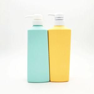 500ml Matte Frosted HDPE Plastic Shampoo and Shower Gel Bottle with Pump