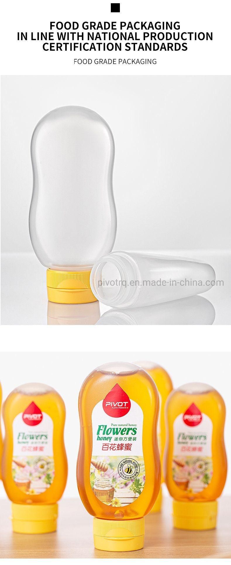 150g Small PP Handstand Plastic Squeeze Honey Bottle with Flip Cap