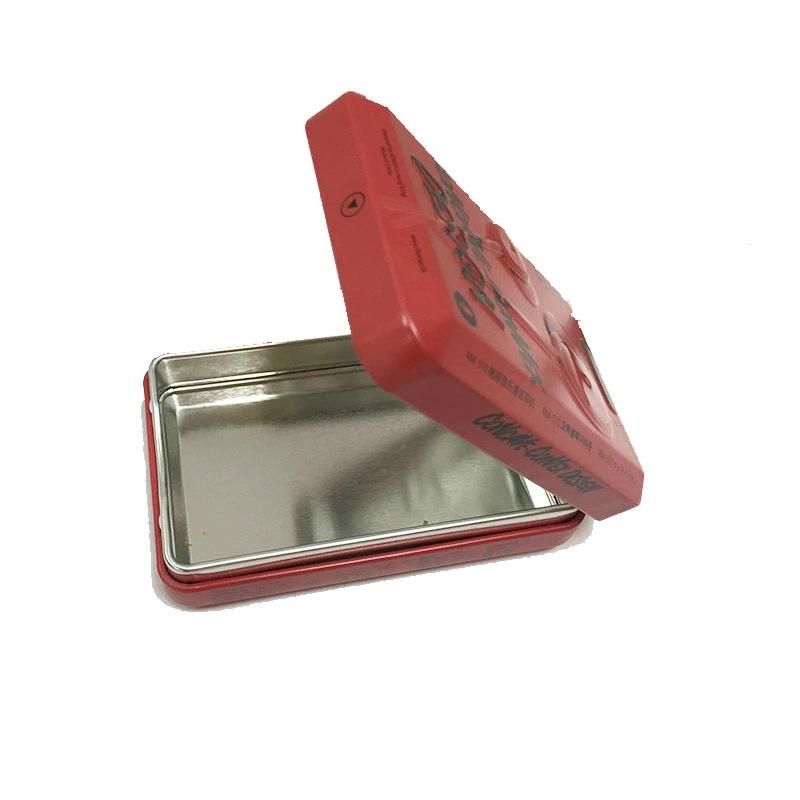 X-014jmulti Color Flip Open Tinplate Gum Box