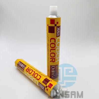 Aluminium Hair Dye Tubes with Inner Lacquer Coating Offset Printing Metal Packaging
