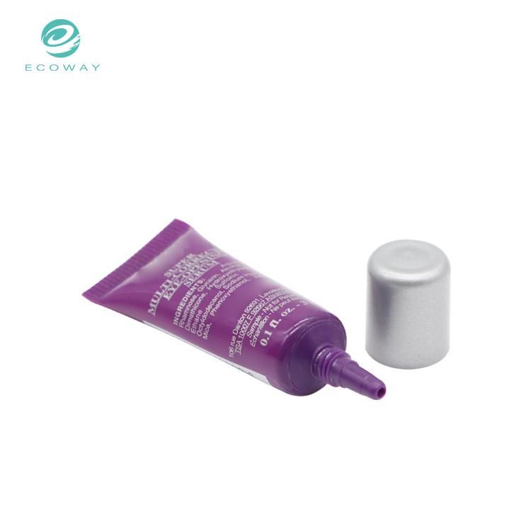 3ml Portable Packaging PE One-Piece Nozzle Screw Cap Eye Cream Tube