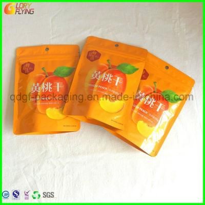 Plastic Food Bag with Zipper and Bottom Gusset for Food packaging