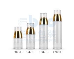 Customized Electroplating Cosmetic Packaging Lotion Pump Airless Bottle