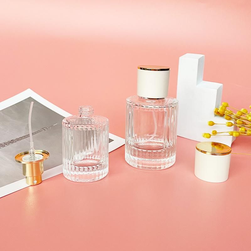 1oz Perfume Atomizer Empty Refillable Glass Bottle Aromatherapy Gold Cap Bottles 30ml 50ml