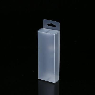 Custom PP Transparent Frosted Plastic Packaging Box with Hanging