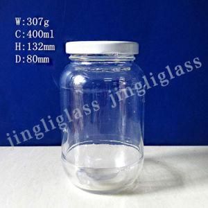 Round Shaped Glass Jar for Packing Food