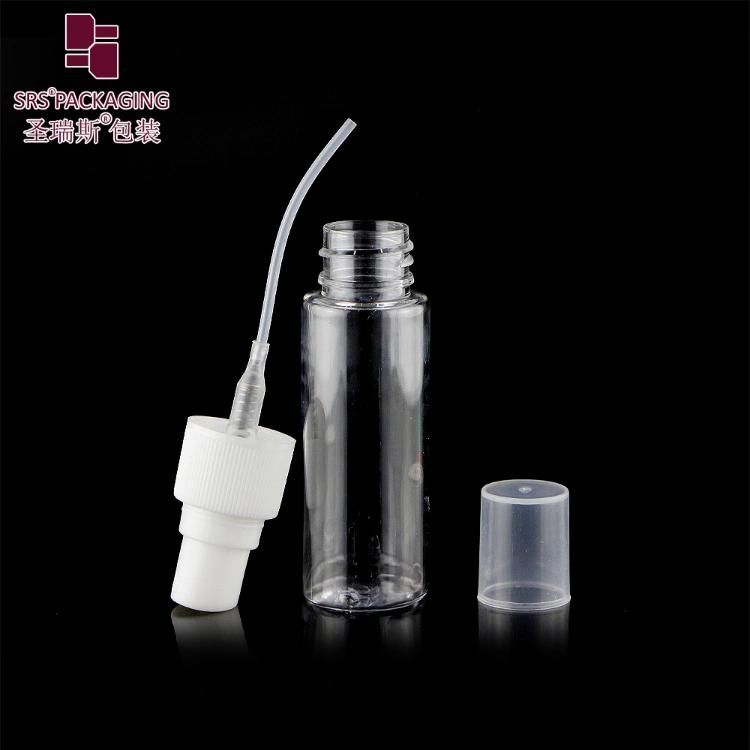 PCR Eco-Friendly Pet Travel Recycled Cosmetic Fine Mist Spray Clear Essential Oil Plastic Perfume 15ml 30ml 50ml Airless/Lotion/Aluminum Sprayer Pump Bottle