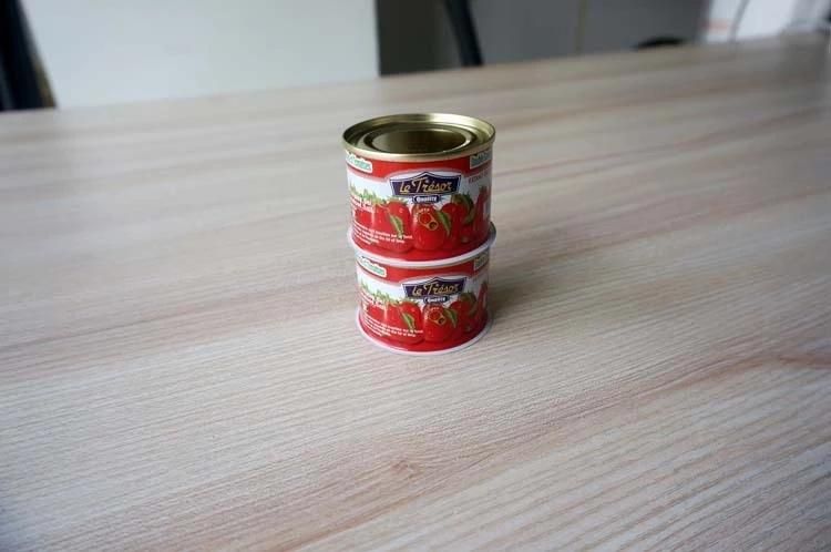 539# Small Round Tin Can Empty for Tomato Paste Canning