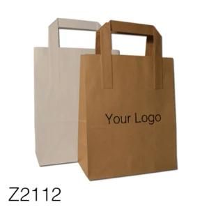 Z2112 Packing Logo Customized Wholesale Top Quality OEM Custom Paper Bag Full Color Printing Kraft Paper Bag Eco-Friendly