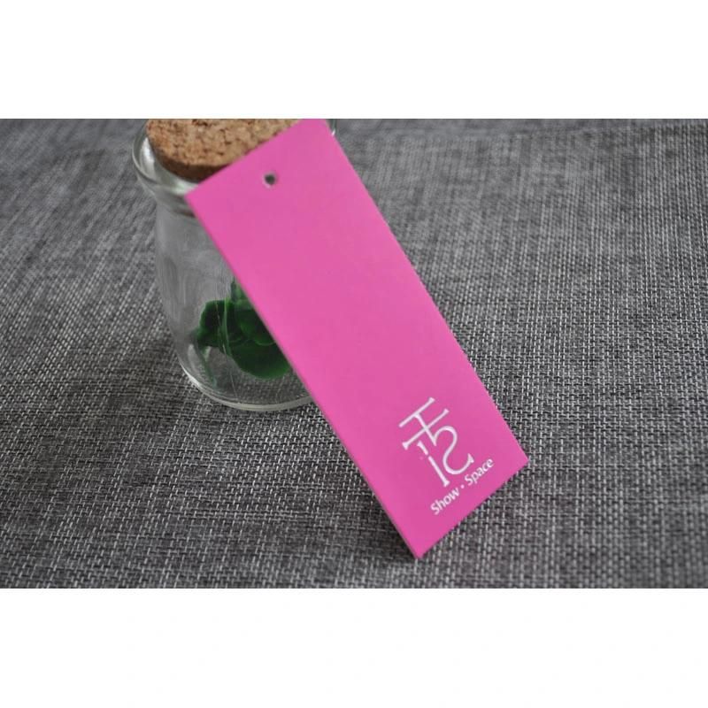 Low Minimum Red Paper Hangtag for Girl Apparel