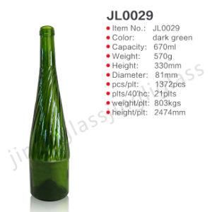 Hot Selling Wine Bottle with Unique Design