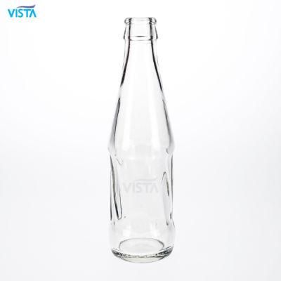 300ml Fruit Juice Clear Normal Flint Glass Bottle Crown Cap