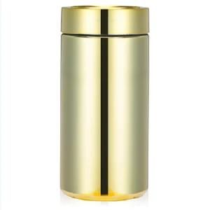 Gold Chrome Plastic HDPE Bottle