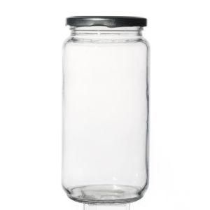 Factory Direct Sale Wholesale Various Capacity Straight Round Food Jar Glass