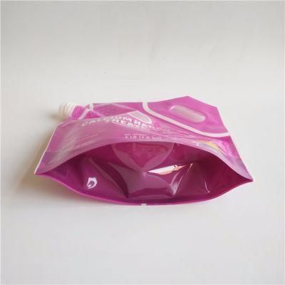 Plastic Stand up Spout Packaging Pouch Bags with Nozzle for Liquid Detergent