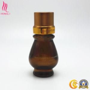Unique Shaped Amber Glass Lotion Essence Bottle