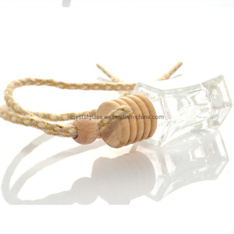 Car Perfume Bottle Car Printed Hanging Diffuser Bottle, Empty Refillable Bottle Home Car Air Freshener, Random Color