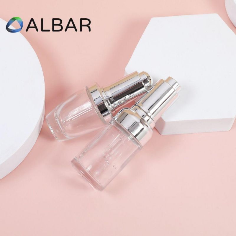 30ml 50ml Round Mini Size Portable Attar Oil Serum Cosmetic Glass Bottles