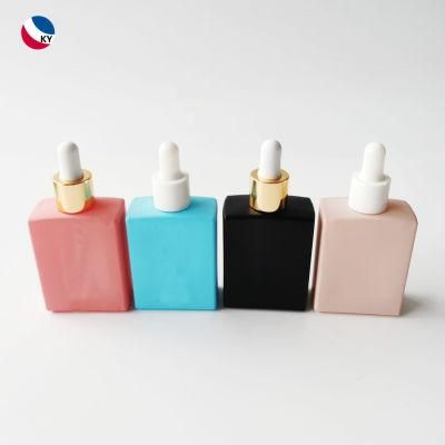 30ml 50ml Flat Shoulder Glass Dropper Bottle