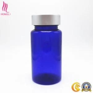 Colored PP Bottle with Silver Aluminum Cap for Health Care Products Packing