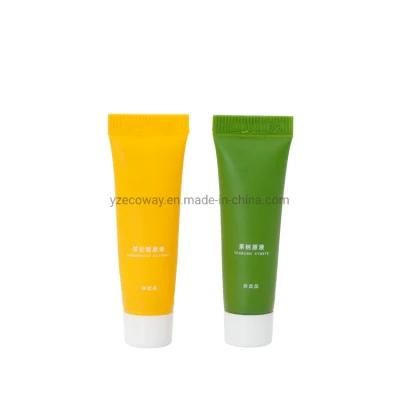 Customized Yellow Green Tube Body White Ordinary Screw Cap Custom Printing Process Water Emulsion Set Cosmetic Tube