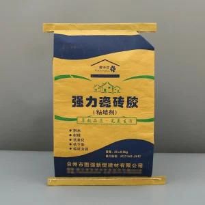 Custom Square Kraft Paper Building Material Valve Pocket Packaging Paper Bag