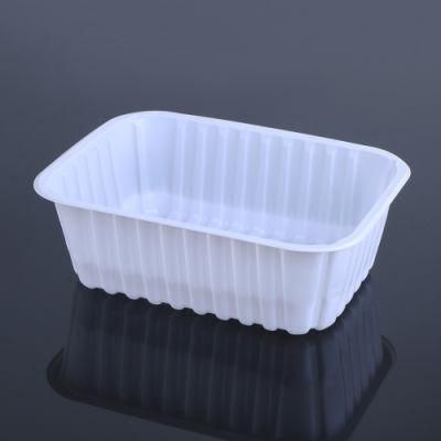 Chinese Manufacturers Stackabl Long Clear Plastic Disposable Vegetable Food Tray