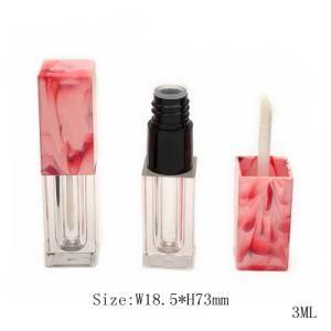 Lip Gloss Square Tube Private Label Red and Black Bottle