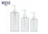200ml 300ml 500ml Clear Square Plastic Hand Sanitizer Bottle PETG Lotion Shampoo Bottles